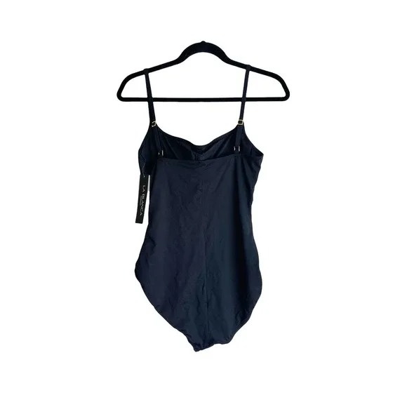 New La Blanca Women's Black Island Goddess One-piece Swimsuit Size 14 NWT - Picture 4 of 12